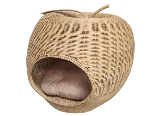 Cuccia fatta mano rattan - a,