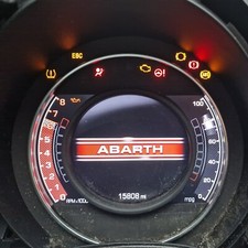 FIAT 500 ABARTH 595 695 2016 QUADRO STRUMENTI DIGITALE OROLOGI TACHIMETRO TFT 