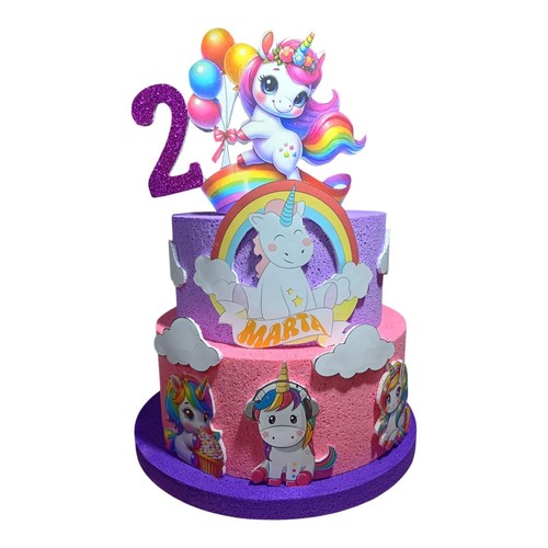 Torta scenografica unicorno - scenografica, in