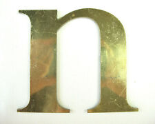 Insegna Ottone Lettera N