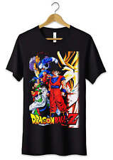 T-Shirt Maglietta Personaggi Dragon Ball Z Tshirt Uomo Donna Bambino Nera Anime