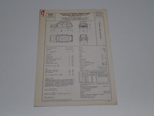 CITROEN AMI-6 BREAK (AMB) WEEK END 5 p. (1) SCHEDA DI OMOLOGAZIONE DGM 1967 (99)