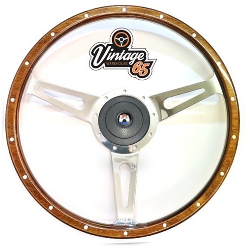 Volante legno con kit boss - legno,