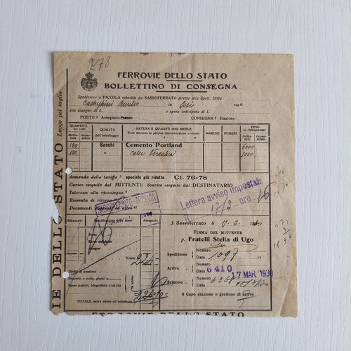 1930 ferrovie dello - ferrovie, stato