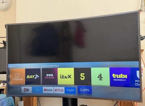 Samsung smart tv curvo - samsung, 55"