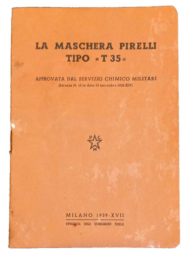 Libretto maschera pirelli - ",