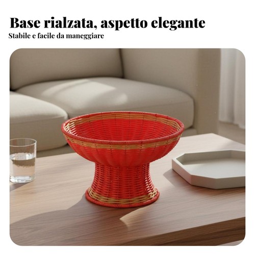 Cesto finto rattan - finto,