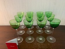 11 Bicchieri Modello Perfection Verde IN Cristallo Di Baccarat ( Costo Un Pezzo)
