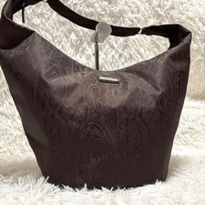 Borsa a secchiello monospalla ETRO Paisley in nylon marrone, usata in buone...
