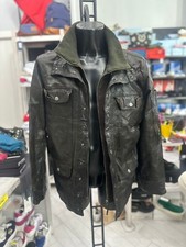 Ovs Giubbotto In Pelle Usato Uomo Man Tg52 Marrone LLV649