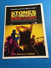 SHINE A LIGHT - CARTOLINA FILM MINI LOCANDINA CIAK 2008 CM 10X14
