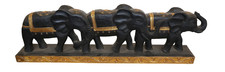 Scultura trittico elefanti - scultura,