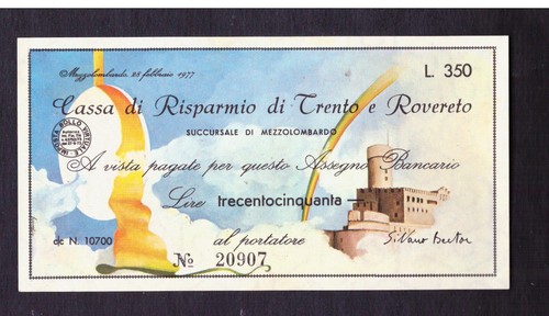 Miniassegno cassa risparmio - miniassegno,