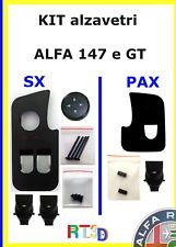 Kit alzavetri x pulsantiere Alfa Romeo 147 GT SX DX pulsanti piolini specchietti