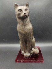 Gatto In Bronzo, Bronzo Antico, Gatto Scultura, Old Bronze Cat