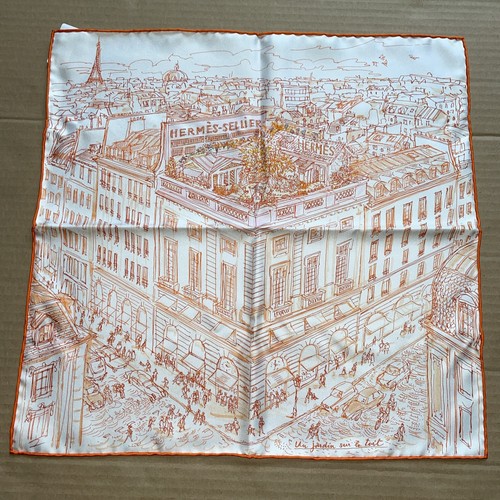 Hermes sciarpa seta - hermes, 17”