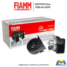 COPPIA TROMBE CLACSON FIAMM AM80SX 12V per AUTO MOTO CAMION + RELE' + STAFFE