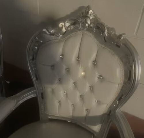 Poltrona sedia foglia - foglia, argento