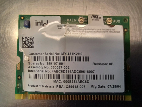 Intel wireless card - , compaq