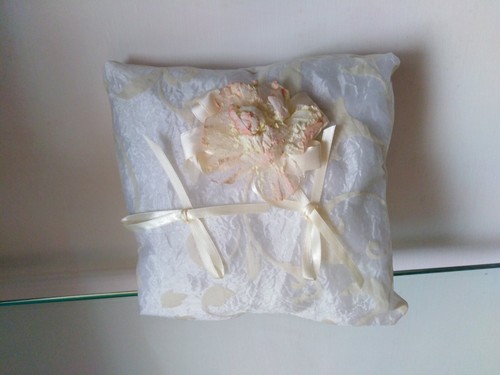 Cuscino portafedi organza - portafedi, in