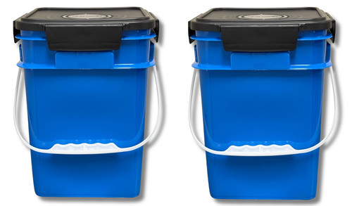 Secchio quadrato plastica - in, 4