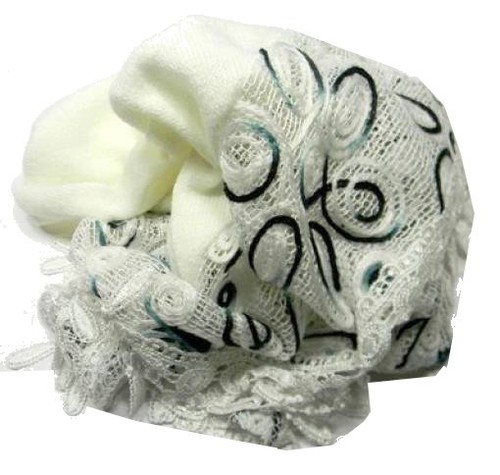 Sciarpa donna triangolo bianco - sciarpa,