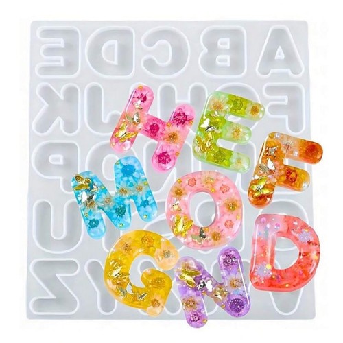 Silicone mold alphabet - silicone,