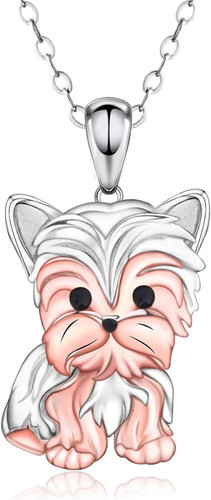 Collana cane yorkie - collana, argento