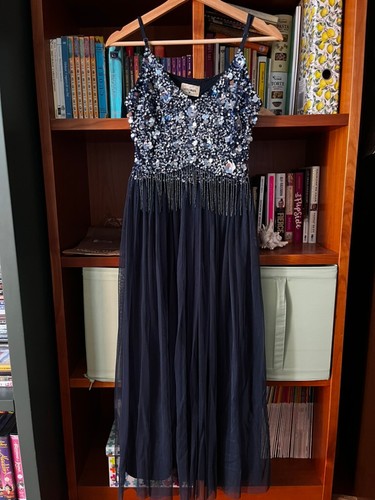 Abito lungo elegante - , blu