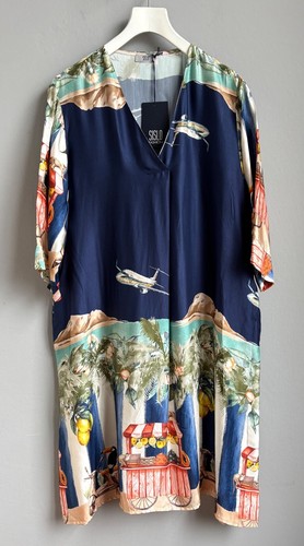 Abito midi colorato donna