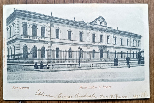 Cartolina san severo asilo - cartolina,