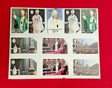 QUADRO SCHEDE TELEFONICHE VINTAGE COLLEZIONE PAPA GIOVANNI PAOLO II WOJTYLA 90'S