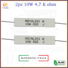 Kit resistenze 10W resistenza in ceramica di ceramiche 4,7 Kohm resistore a filo