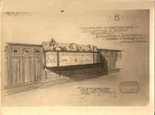 BOZZETTO ARREDAMENTO GIOIELLERIA _ VETRINA _ OFFICINE D'ARTE ARIENTI-BAUZANO