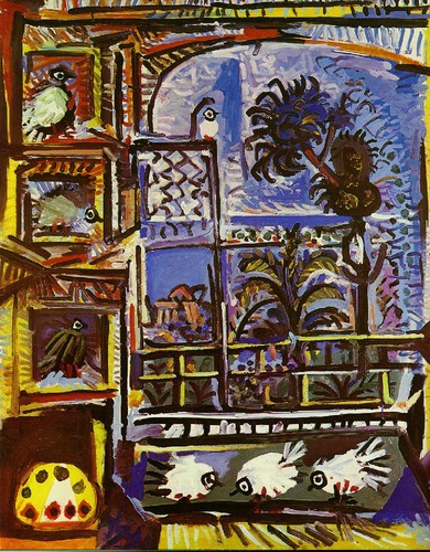 Studio astratto - , (piccioni)