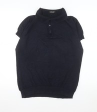Polo Zara uomo nera cotone