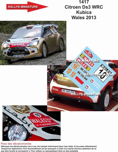 Decals ref 1417 - 1/43,
