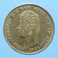 CARLO ALBERTO 20 LIRE 1846 TORINO ORO GOLD COIN belBB CURRENCY COLLEZIONE 