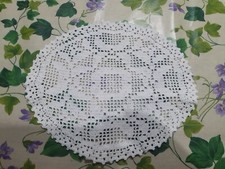 Centrino Uncinetto bianco cm