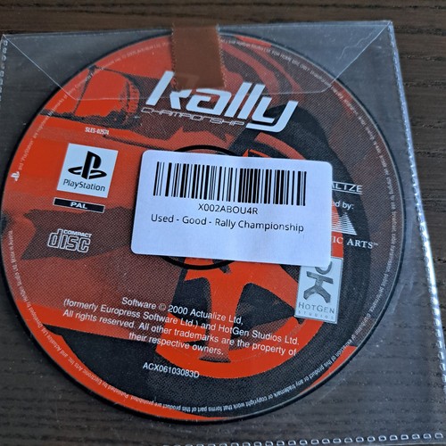 Rally championship playstation - rally,