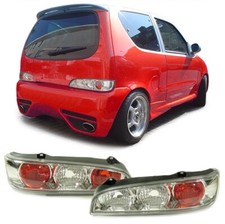 FARI FANALI POSTERIORI FIAT SEICENTO 600 INTERNO CROMATO ABARTH SPORTING 98-10