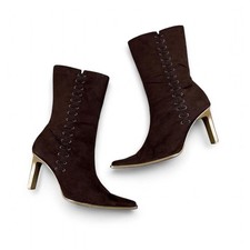 Y2k stivali vintage marroni