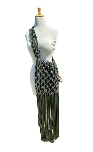 Nwt dramatic green fringe - green,