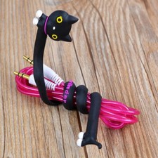 2 pezzi cavo avvolgicavo avvolgicavo per cuffie auricolari animali organizer