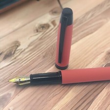 Orange Metal Fountain Pen