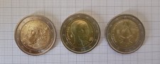 Italia 3 Monete Da 2€ Commemorative, 2018 Ministero Della Salute, 2019 Leonardo,