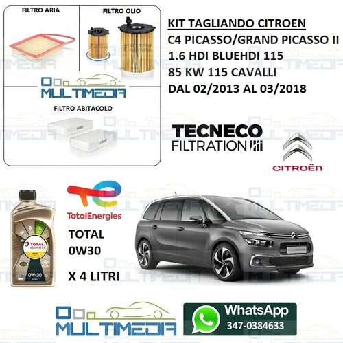 Tagliando filtri olio total - 3,