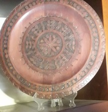 Italian Wooden Antique Plate.
