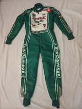 TUTA KART KARTING OMP RACING TONY KART FERRARI ACADEMY VERDE BIANCO TG 140 OMOL