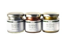 Set Pigmenti metallici 3 colori per Resina Epossidica oro, argento, bronzo/rame